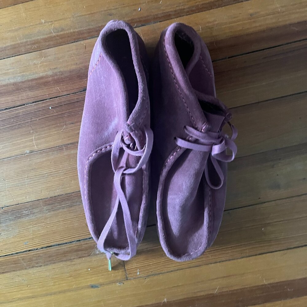 Clark Pink Suede Wallabees